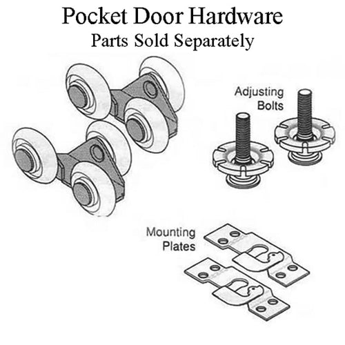 DISCONTINUED - Hanger, 3 nylon wheels, 1-1/8