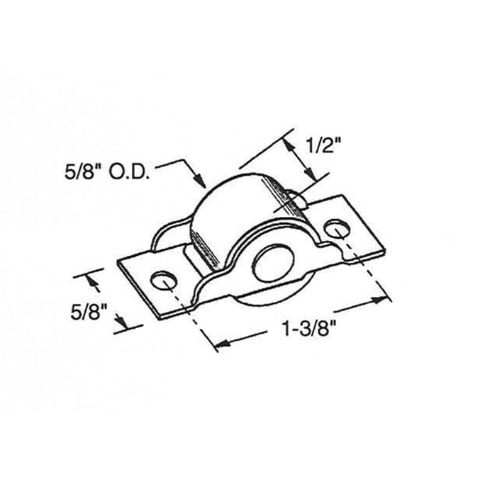 Sliding Door Rollers 5/8 inch Diameter - Steel - Sliding Door Rollers 5/8 inch Diameter - Steel