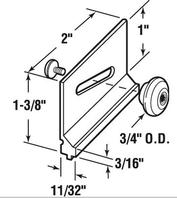 Roller Assembly - Bath Co - Shower Door- 2 pack - Roller Assembly - Bath Co - Shower Door- 2 pack