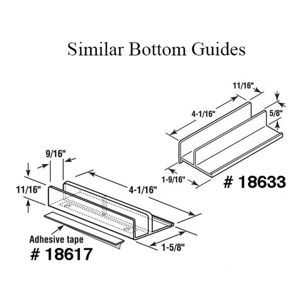 International Sliding Shower Door Bottom Guide Nylon - International Sliding Shower Door Bottom Guide Nylon