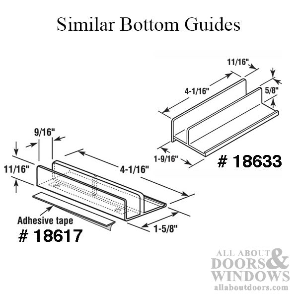 International Sliding Shower Door Bottom Guide Nylon - International Sliding Shower Door Bottom Guide Nylon