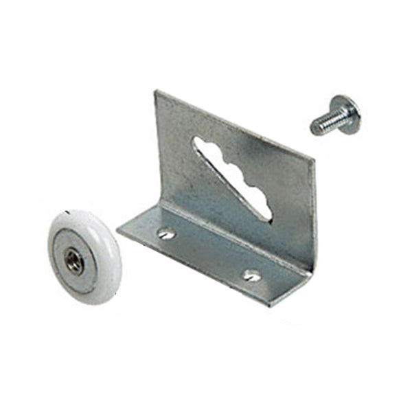 Adjustable Top Mount Shower Door Roller with Bracket 0.875 Inch Wheel Diameter - Adjustable Top Mount Shower Door Roller with Bracket 0.875 Inch Wheel Diameter