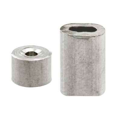 Cable Ferrules and Stops, Garage door;  3/8 Inch- 2 pack - Cable Ferrules and Stops, Garage door;  3/8 Inch- 2 pack