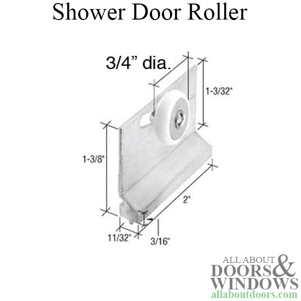 Roller Assembly - Bath Co - Shower Door- 2 pack - Roller Assembly - Bath Co - Shower Door- 2 pack