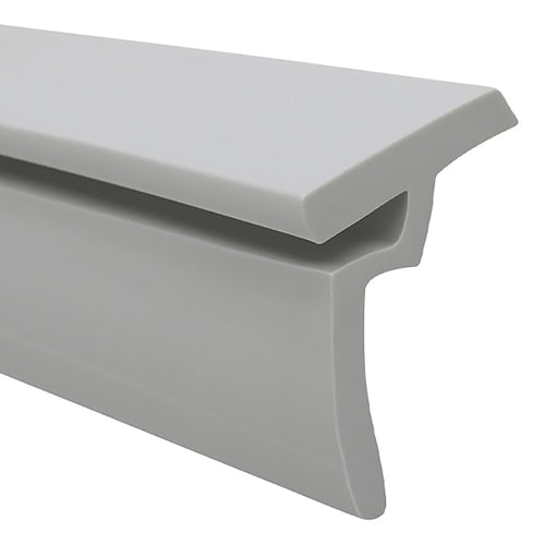 Replacement Shower Door Bottom Vinyl Seal Sweep, Keystone by Maax - Light Grey - Replacement Shower Door Bottom Vinyl Seal Sweep, Keystone by Maax - Light Grey