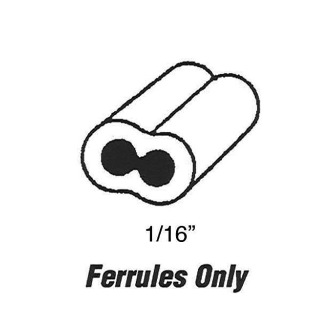 Cable Ferrules - Bulk - 1/16 Inch - 100 pcs - Cable Ferrules - Bulk - 1/16 Inch - 100 pcs