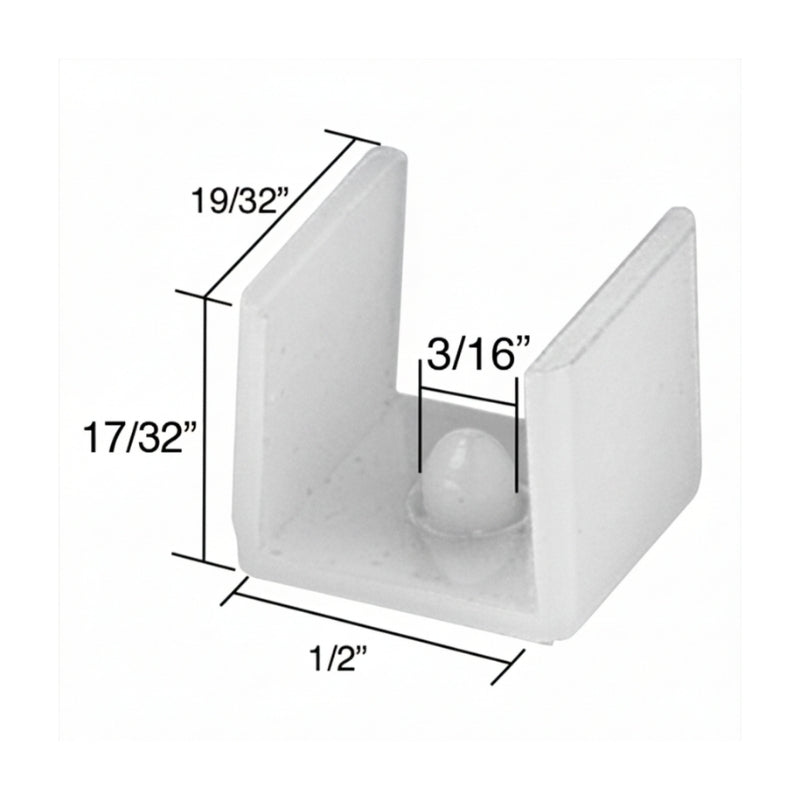 Sliding Shower Door Bottom Guide Nylon Sold in Pairs - Sliding Shower Door Bottom Guide Nylon Sold in Pairs