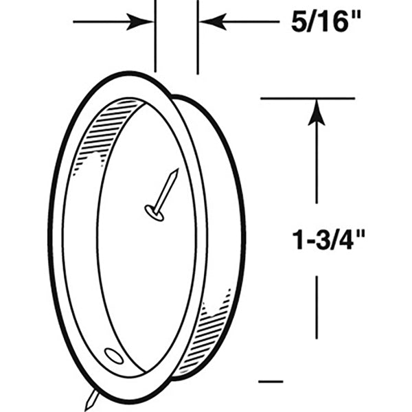Pull Handle for Sliding Door 1.75 Inch Diameter - Pull Handle for Sliding Door 1.75 Inch Diameter
