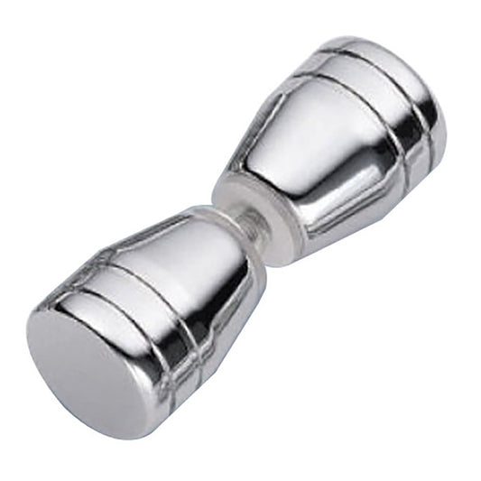 Shower Door Pull, 2 sided - Bright Chrome