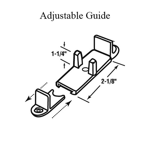 Adjustable Closet Door Nylon Bottom‑Mount Floor Guide - Adjustable Closet Door Nylon Bottom‑Mount Floor Guide