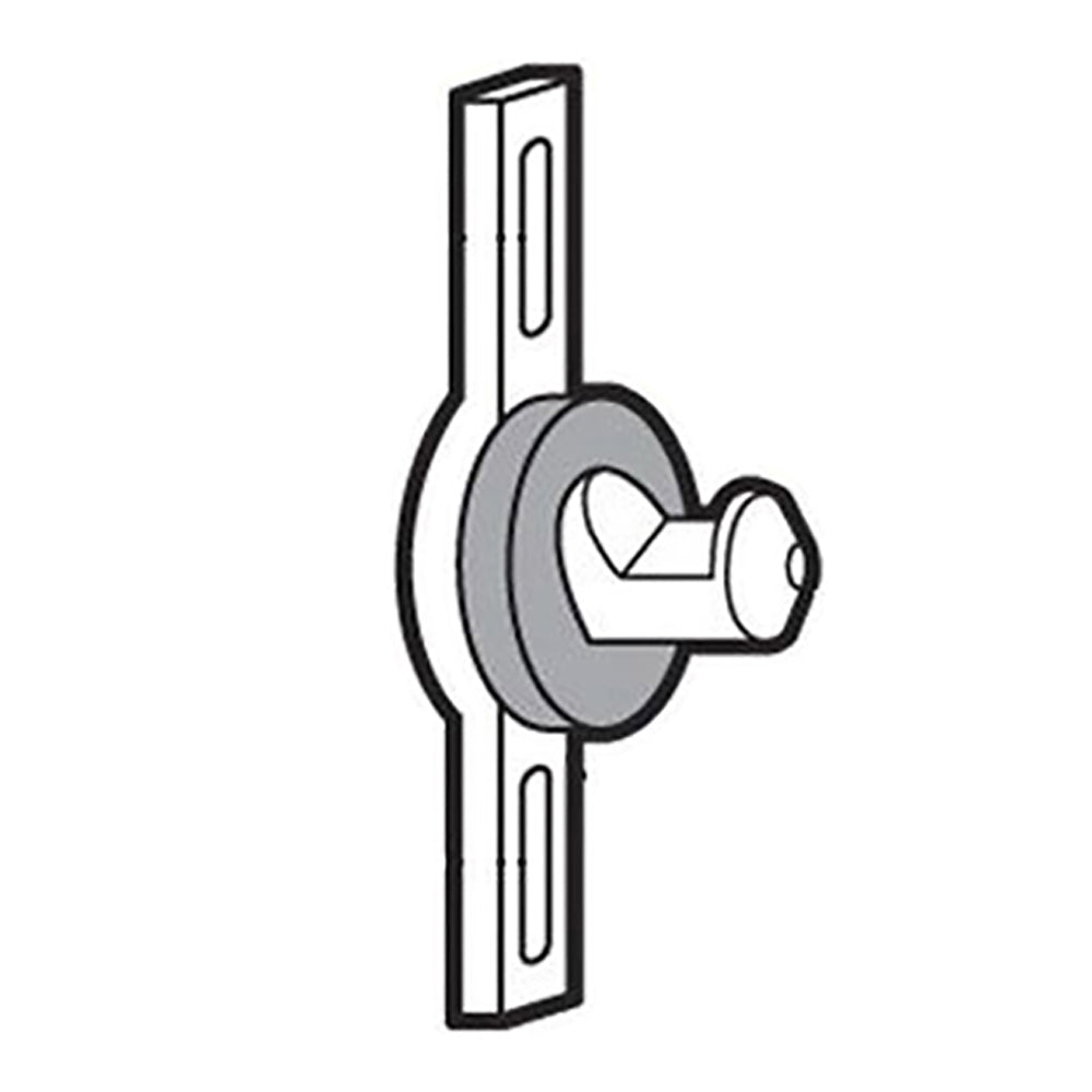 Discontinued Keeper - Sliding Patio Door, Diecast with Rubber Bumper - Zinc - Discontinued Keeper - Sliding Patio Door, Diecast with Rubber Bumper - Zinc