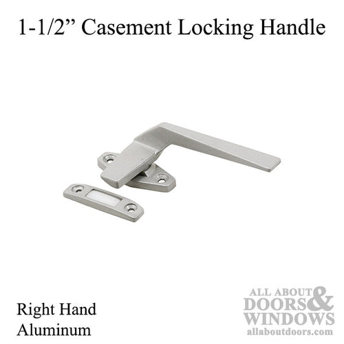 Locking Handle, 1-1/2 Inch Hole Centers, Right Hand - Aluminum - Locking Handle, 1-1/2 Inch Hole Centers, Right Hand - Aluminum