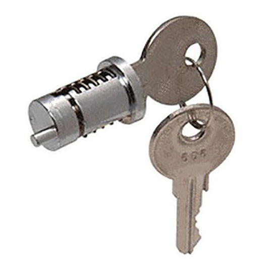 Sliding Door Keyed Cylinder Lock 1-1/8" to 1-1/4" Doors