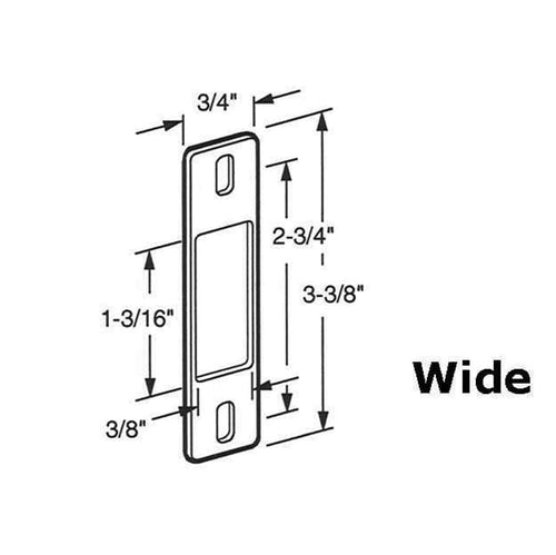 Keeper - Sliding Patio Door, Stainless Steel - SS - Keeper - Sliding Patio Door, Stainless Steel - SS