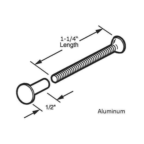 Post & Screws, Binder  8-32 x 1-1/4 inch- Aluminum - Post & Screws, Binder  8-32 x 1-1/4 inch- Aluminum