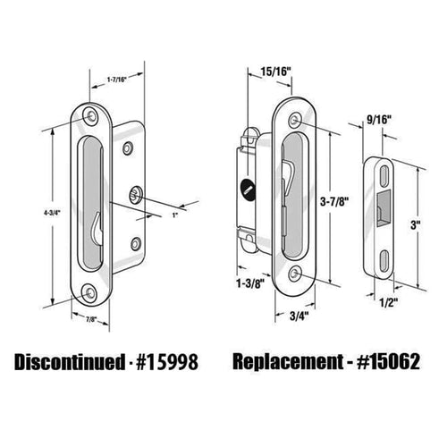 Mortise Lock with Recessed Housing for Sliding Patio Door - Mortise Lock with Recessed Housing for Sliding Patio Door