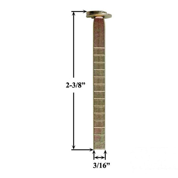 Replacement Cylinder Tail Piece with Break Off Tabs 60mm Length - Replacement Cylinder Tail Piece with Break Off Tabs 60mm Length
