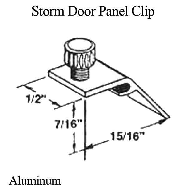 Storm Door Panel Clip with Thumb Turn 8 Pack - Storm Door Panel Clip with Thumb Turn 8 Pack