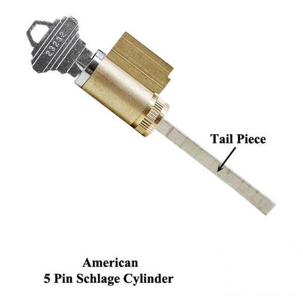 Replacement Cylinder Tail Piece with Break Off Tabs 60mm Length - Replacement Cylinder Tail Piece with Break Off Tabs 60mm Length