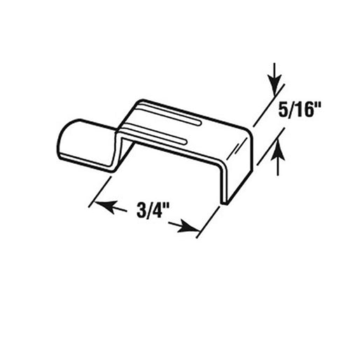 Aluminum Screen Clip - Stretch Type - 3/4 inch - Aluminum Screen Clip - Stretch Type - 3/4 inch