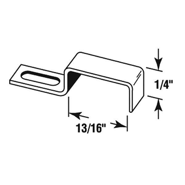 Awning Window Screen Stretch Clips, 3/16 inch, Aluminum - 12 pack - Awning Window Screen Stretch Clips, 3/16 inch, Aluminum - 12 pack