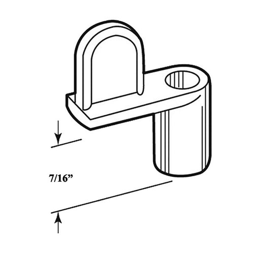 7/16 Inch Diecast Clip for Window and Storm Door Screens - Bronze - 7/16 Inch Diecast Clip for Window and Storm Door Screens - Bronze