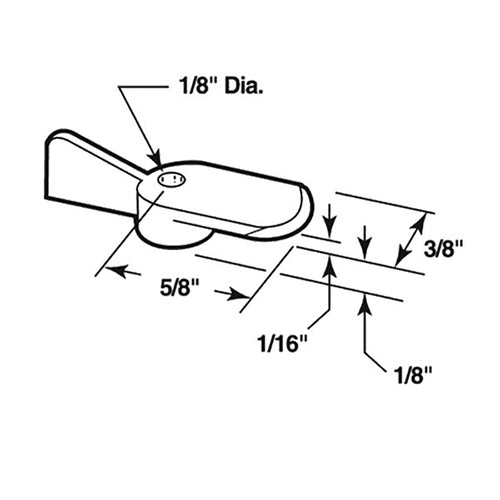 Window Screen Swivel Clips - White - 12 Pack - Window Screen Swivel Clips - White - 12 Pack