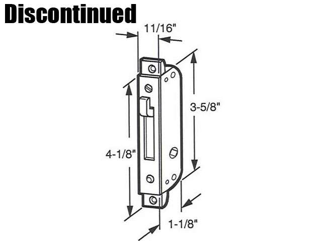 Discontinued - Mortise Lock - Sliding Patio Door, Unique Body - 45 Degree Keyway - Diecast - Discontinued - Mortise Lock - Sliding Patio Door, Unique Body - 45 Degree Keyway - Diecast