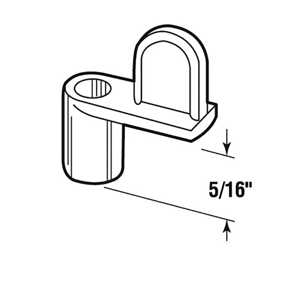Screen Clip, Zinc, 5/16 Offset, w/ screw - Bronze - Screen Clip, Zinc, 5/16 Offset, w/ screw - Bronze