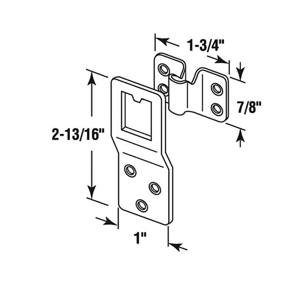 Window Screen Top Hanger for Wood Framed Windows - Window Screen Top Hanger for Wood Framed Windows