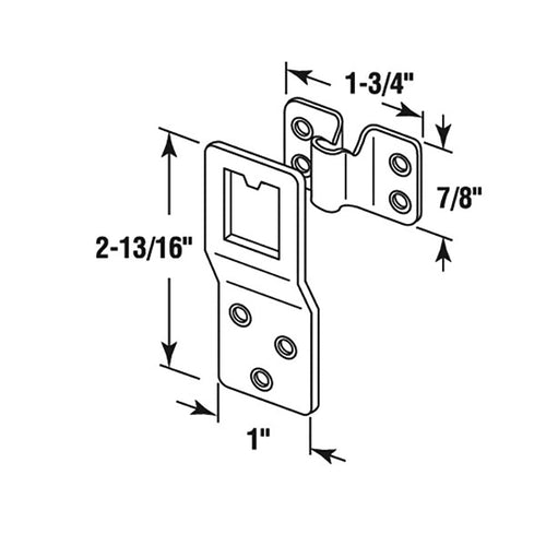 Window Screen Top Hanger for Wood Framed Windows - Window Screen Top Hanger for Wood Framed Windows