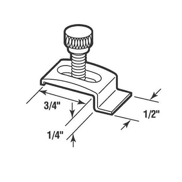 Storm Door Panel Clips 0.25 Inch White - Storm Door Panel Clips 0.25 Inch White