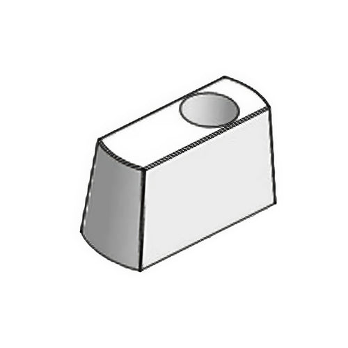 Omega Cylinder Housing for Active Keyed handleset - Wet White - Omega Cylinder Housing for Active Keyed handleset - Wet White