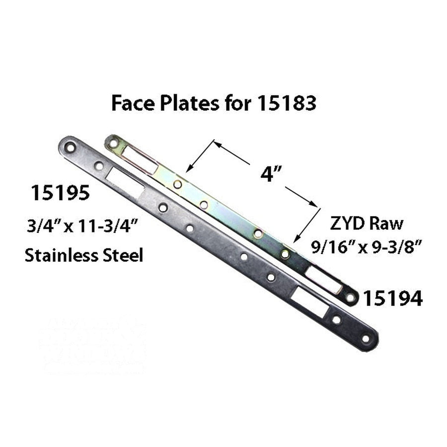 Trimplate, Long Face plate 3/4 x 11-3/4 - Stainless Steel - Trimplate, Long Face plate 3/4 x 11-3/4 - Stainless Steel