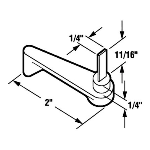 Thumbturn with Steel Pin for Sliding Patio Doors - Thumbturn with Steel Pin for Sliding Patio Doors