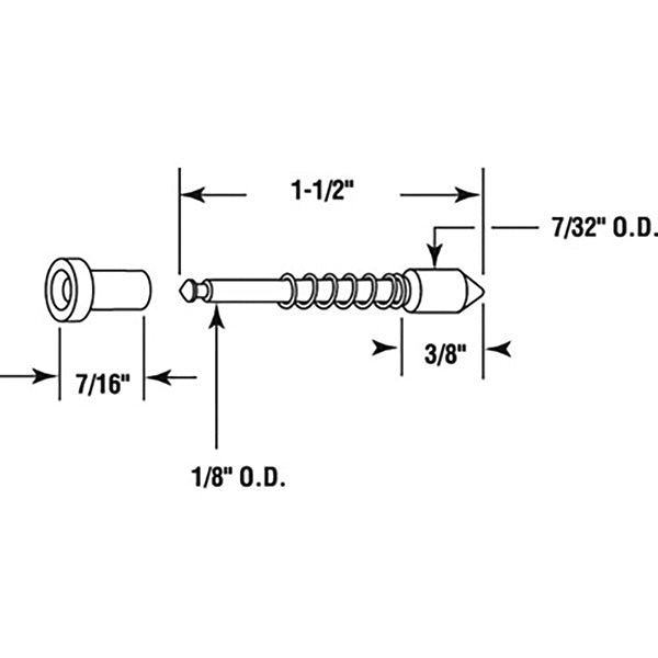 Spring Loaded Plunger Latches 1-1/2