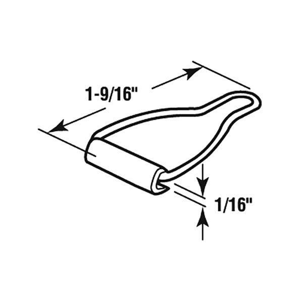 Window Screen Bottom Latch, Finish - 4 pack - Window Screen Bottom Latch, Finish - 4 pack