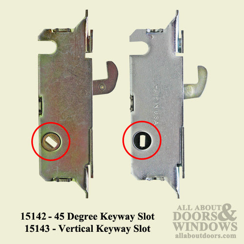 Common Mortise Lock, Vertical Slot Metal Sliding Patio Doors, W & F Style - Common Mortise Lock, Vertical Slot Metal Sliding Patio Doors, W & F Style