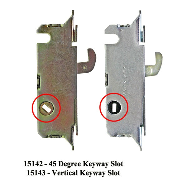Common Mortise Lock, Vertical Slot Metal Sliding Patio Doors, W & F Style - Common Mortise Lock, Vertical Slot Metal Sliding Patio Doors, W & F Style