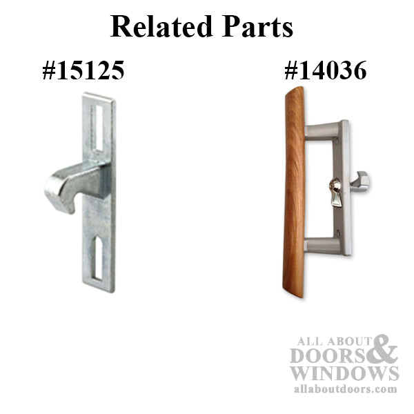 Keeper for Sliding Patio Door Stamped Steel Vertical Adjustment Slots - Keeper for Sliding Patio Door Stamped Steel Vertical Adjustment Slots