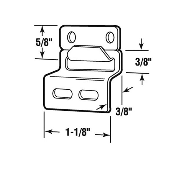 Window Screen Hanger Top Mounted for Wood Window Frames Aluminum - Window Screen Hanger Top Mounted for Wood Window Frames Aluminum