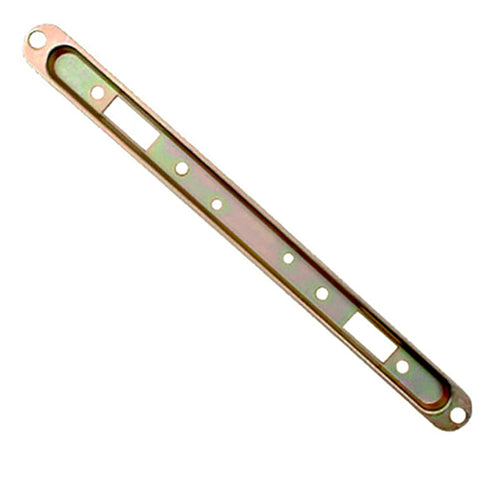 Sliding Door Keeper, Shallow Pocket Trim Plate - Yellow Dichromate - Sliding Door Keeper, Shallow Pocket Trim Plate - Yellow Dichromate