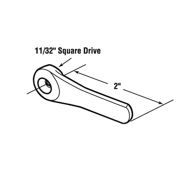 Sliding Patio Door Latch Lever, Diecast - Black - Sliding Patio Door Latch Lever, Diecast - Black