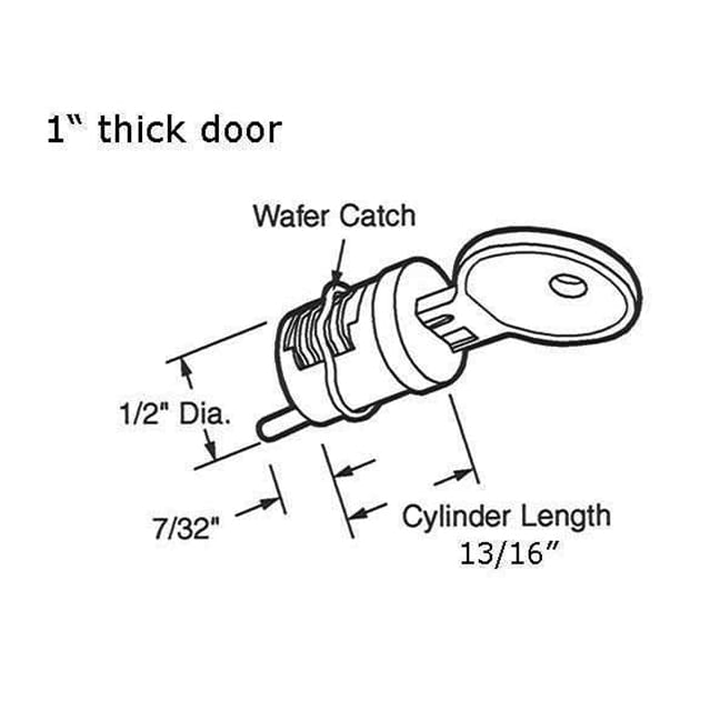 Keyed Cylinder Wafer Type for 1