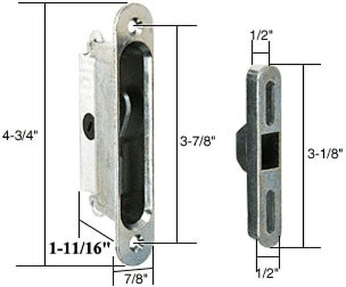 Traco Mortise Lock and Keeper 1-11/16 inch - Large Housing - Traco Mortise Lock and Keeper 1-11/16 inch - Large Housing