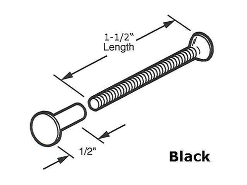 Binder Posts and Fasteners - 1-1/2 inch Black - Binder Posts and Fasteners - 1-1/2 inch Black
