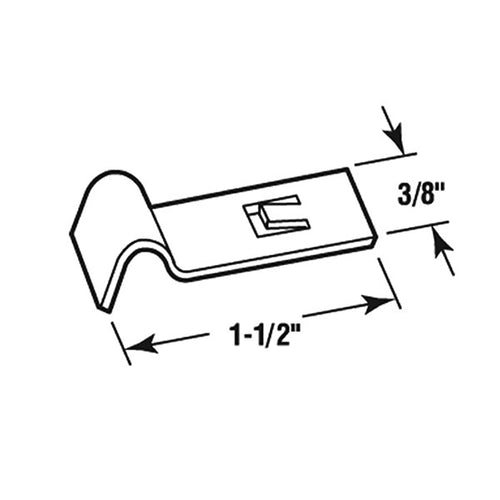 Window Screen Slide Lock , 1-1/2 inch length - 6 pack - Window Screen Slide Lock , 1-1/2 inch length - 6 pack