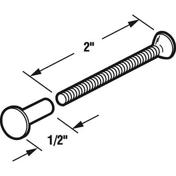 Post & Screws, Binder 2 inch - Black Thru-Bolt - Post & Screws, Binder 2 inch - Black Thru-Bolt