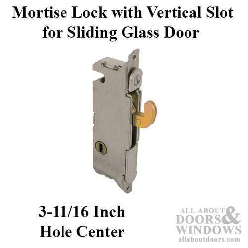 Common Mortise Lock, Vertical Slot Metal Sliding Patio Doors, W & F Style - Common Mortise Lock, Vertical Slot Metal Sliding Patio Doors, W & F Style