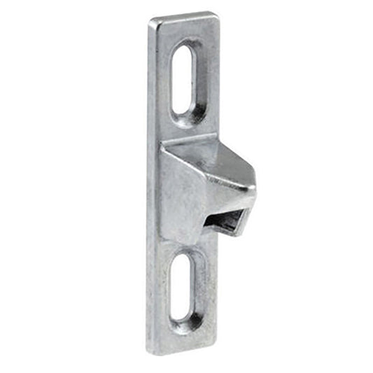 Diescast Keeper for Sliding Patio Door Narrow 1-11/16" Screw Hole Center